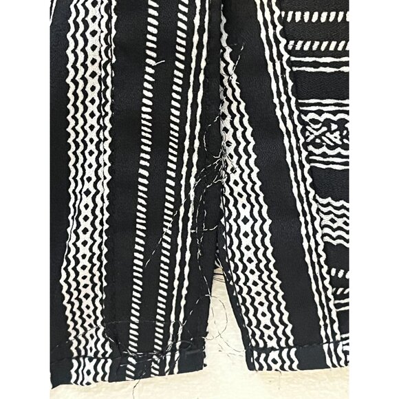 NY Collection Plus Size 3X Black White Striped Button Down Tunic Blouse Work - Picture 10 of 10